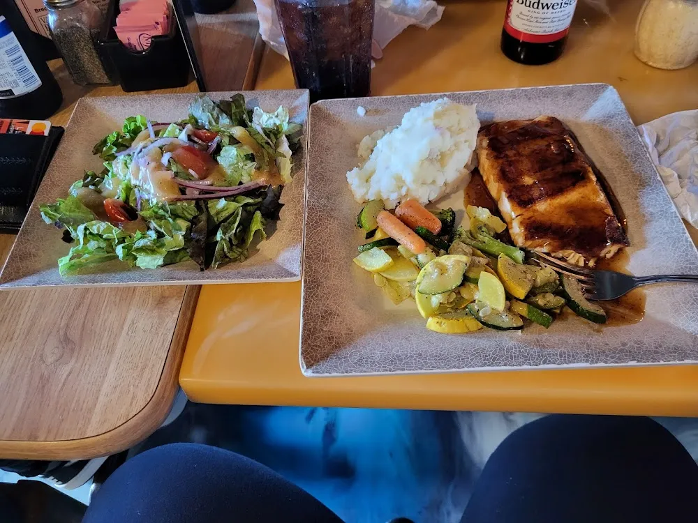 Salmon on Bourbon Sauce